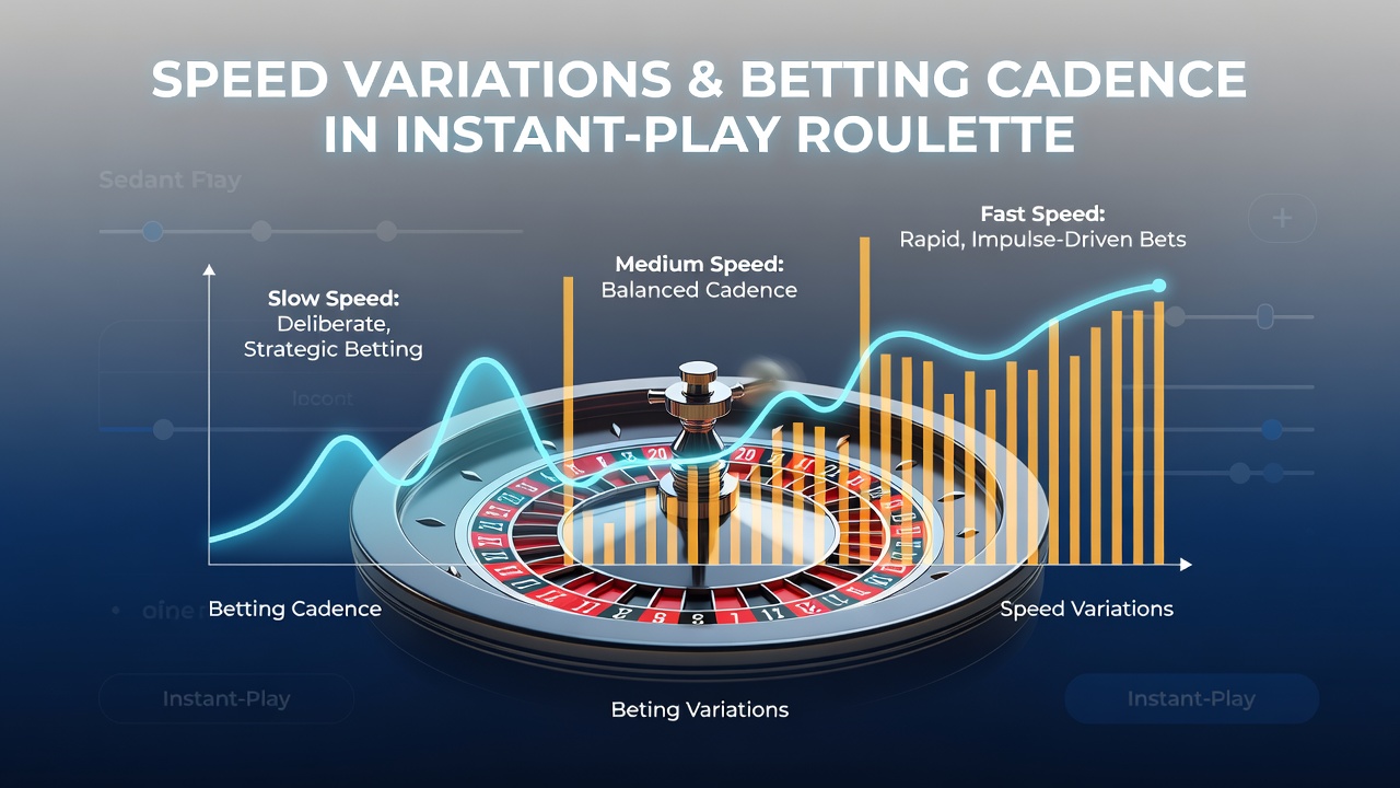 Diagram dat snelheidseffecten op roulette inzetpatronen illustreert