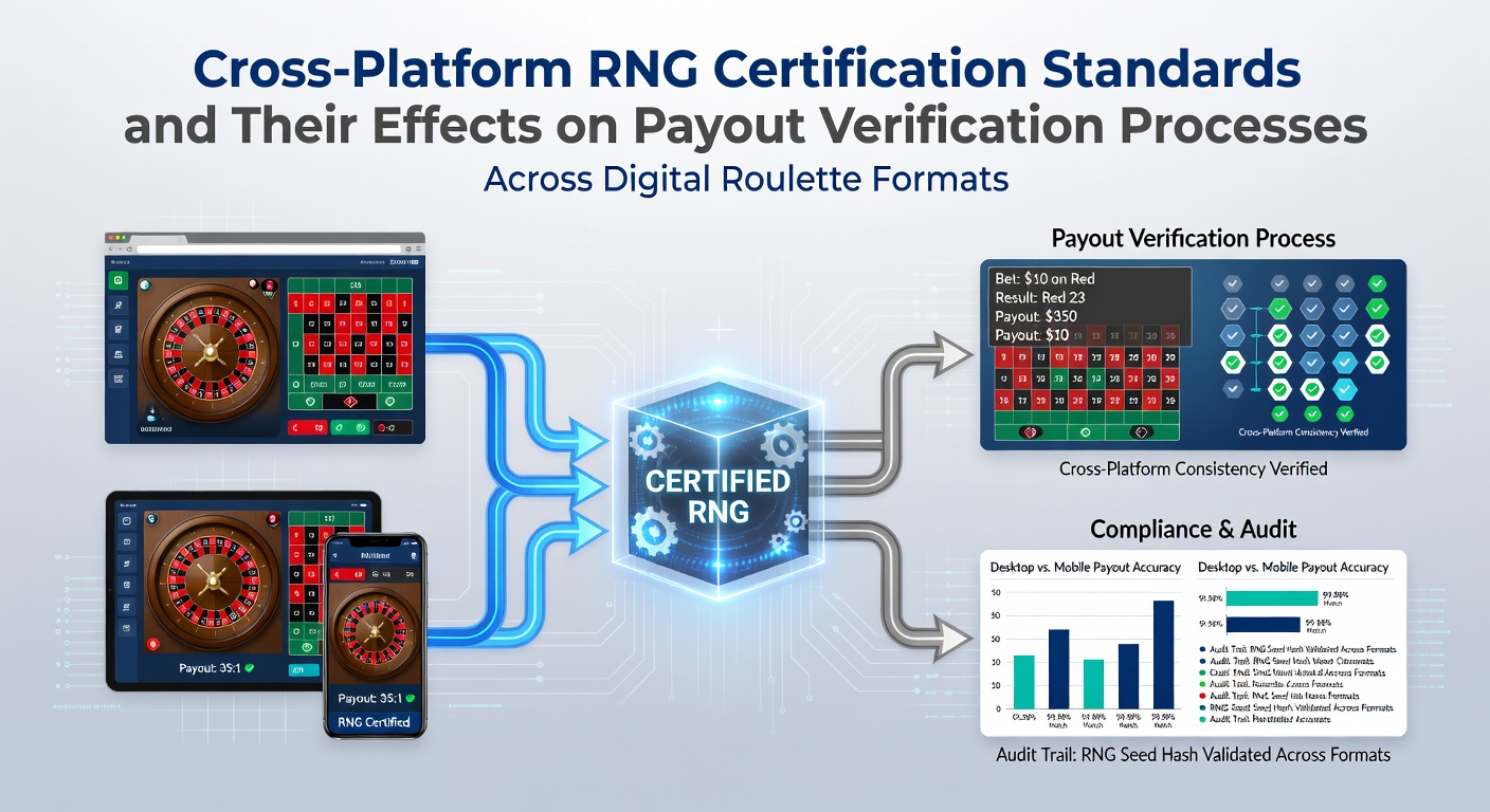 RNG-certificeringsprocessen voor digitale rouletteplatforms met verificatielabels en testapparatuur