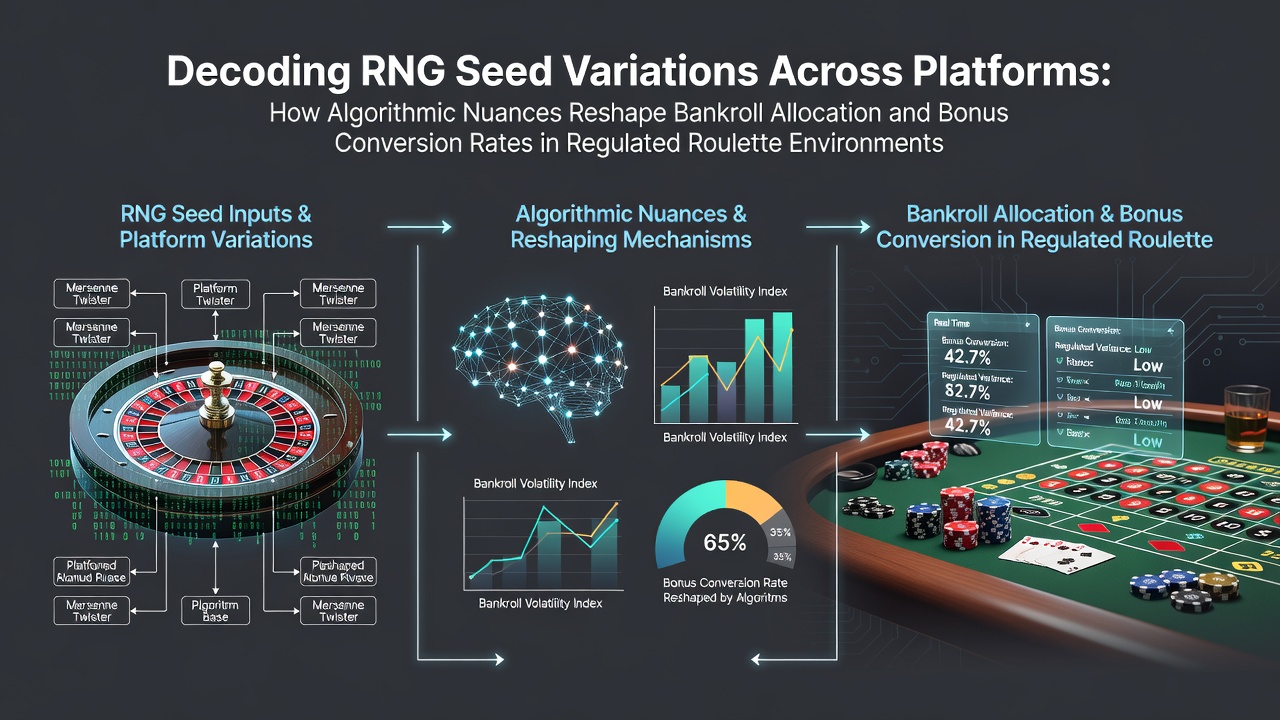 Illustratie van RNG-seedvariaties en hun impact op rouletteplatforms