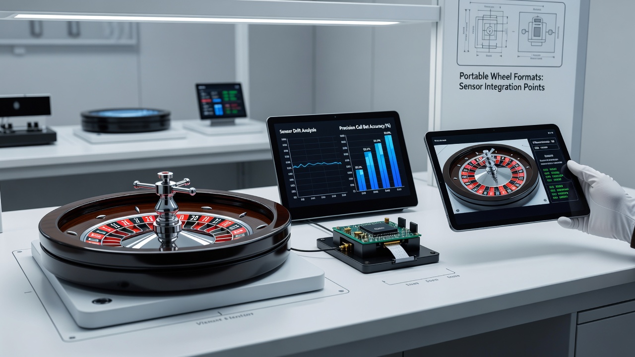 Diagram dat sensor data en call bet precisie vergelijkt over verschillende mobiele wielformaten