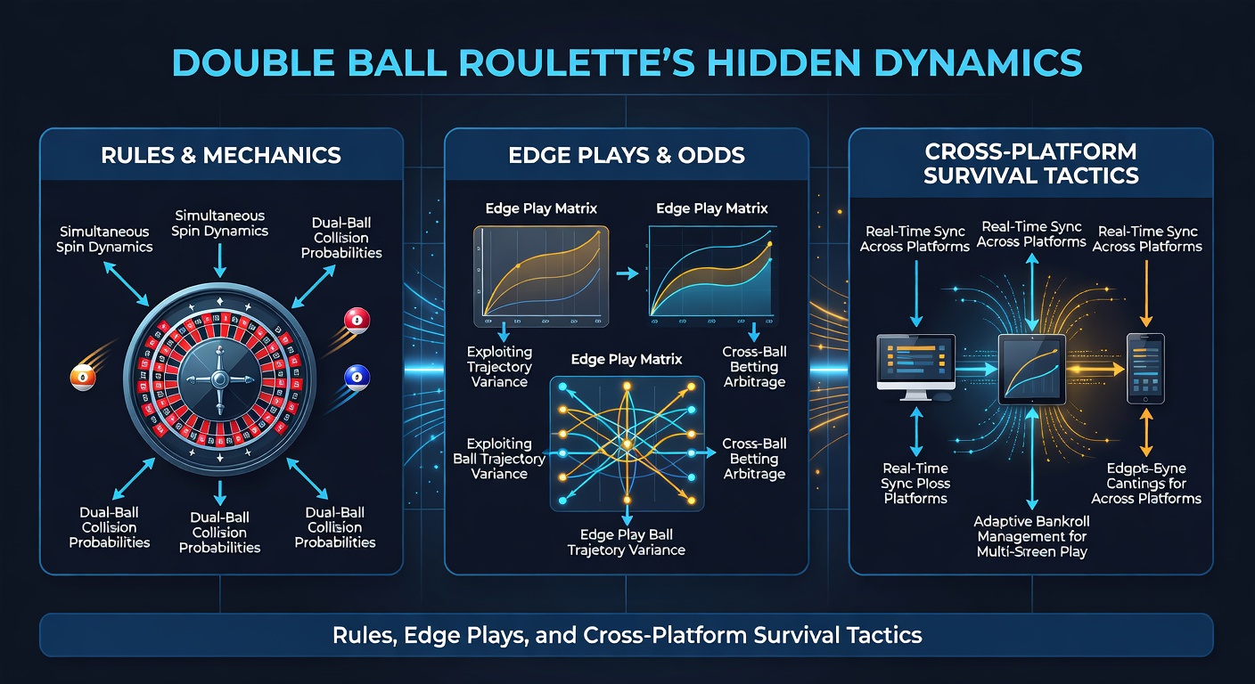 Grafiek met house edge vergelijkingen voor Double Ball Roulette inzetten, inclusief straight-up multipliers en even-money bets tijdens een analyse