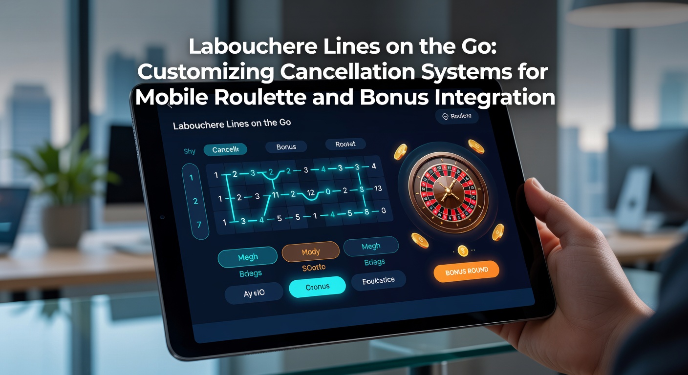 Schermafbeelding van een Labouchere-lijn op een mobiel roulette-apparaat met bonusindicatoren