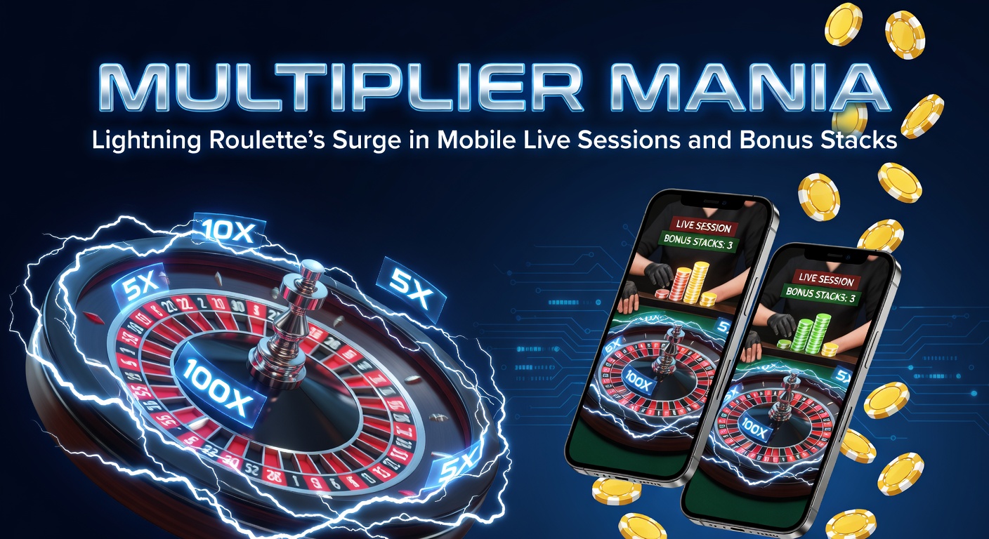 Dynamische weergave van Lightning Roulette met bliksemschichten en multipliers op een mobiel scherm tijdens een live sessie