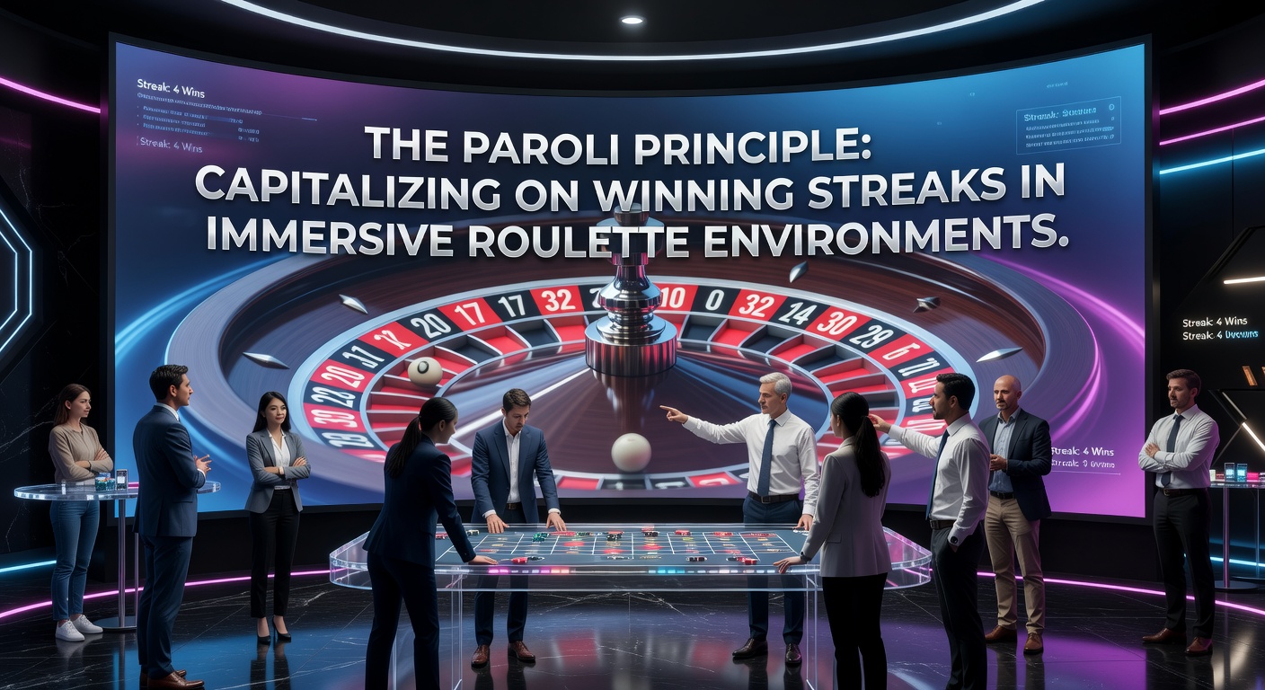 Live immersive roulette-tafel met dealer en multiple camera's die een winnende streak vastleggen tijdens een Paroli-sessie