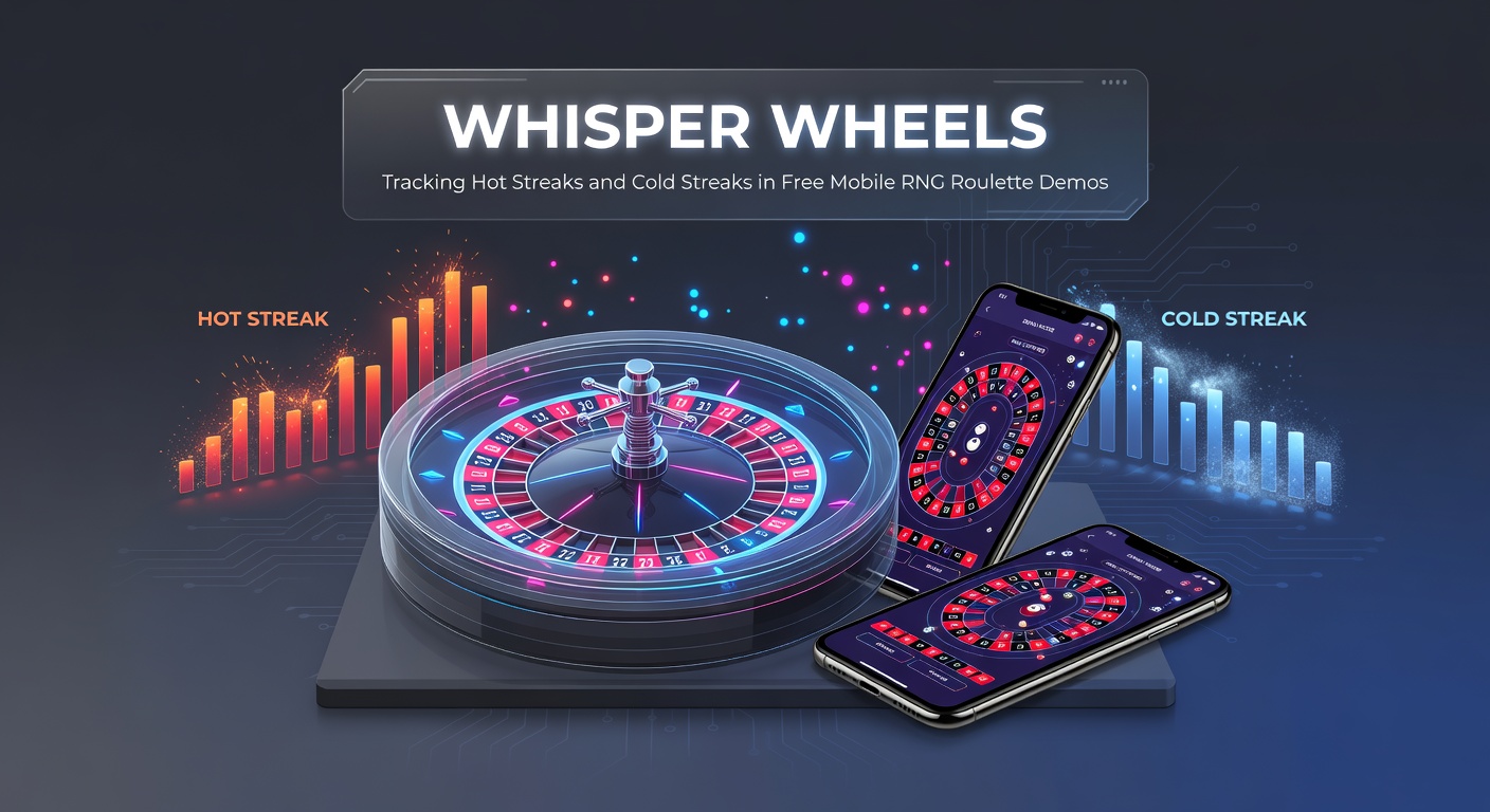 Schermafbeelding van een mobiele RNG-roulette demo met een reeks uitkomsten die een hot streak tonen op het wiel